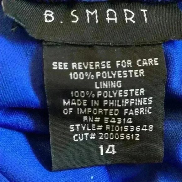 B Smart Royal Blue Maxi Dress Size 14 - Picture 5 of 5